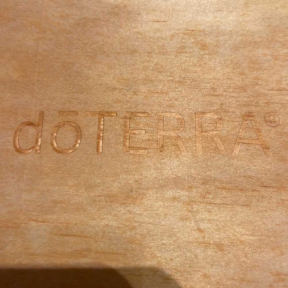 doTerra essential oils wood latched box